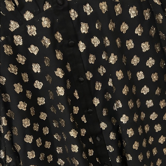 Zara Black and Cream Floral Mini Dress - Picture 4 of 5